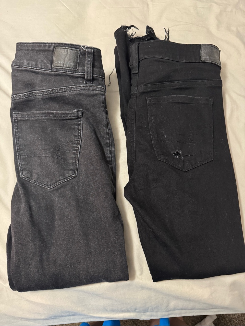 American Eagle women’s Skinny Jeans in Black and Charcoal